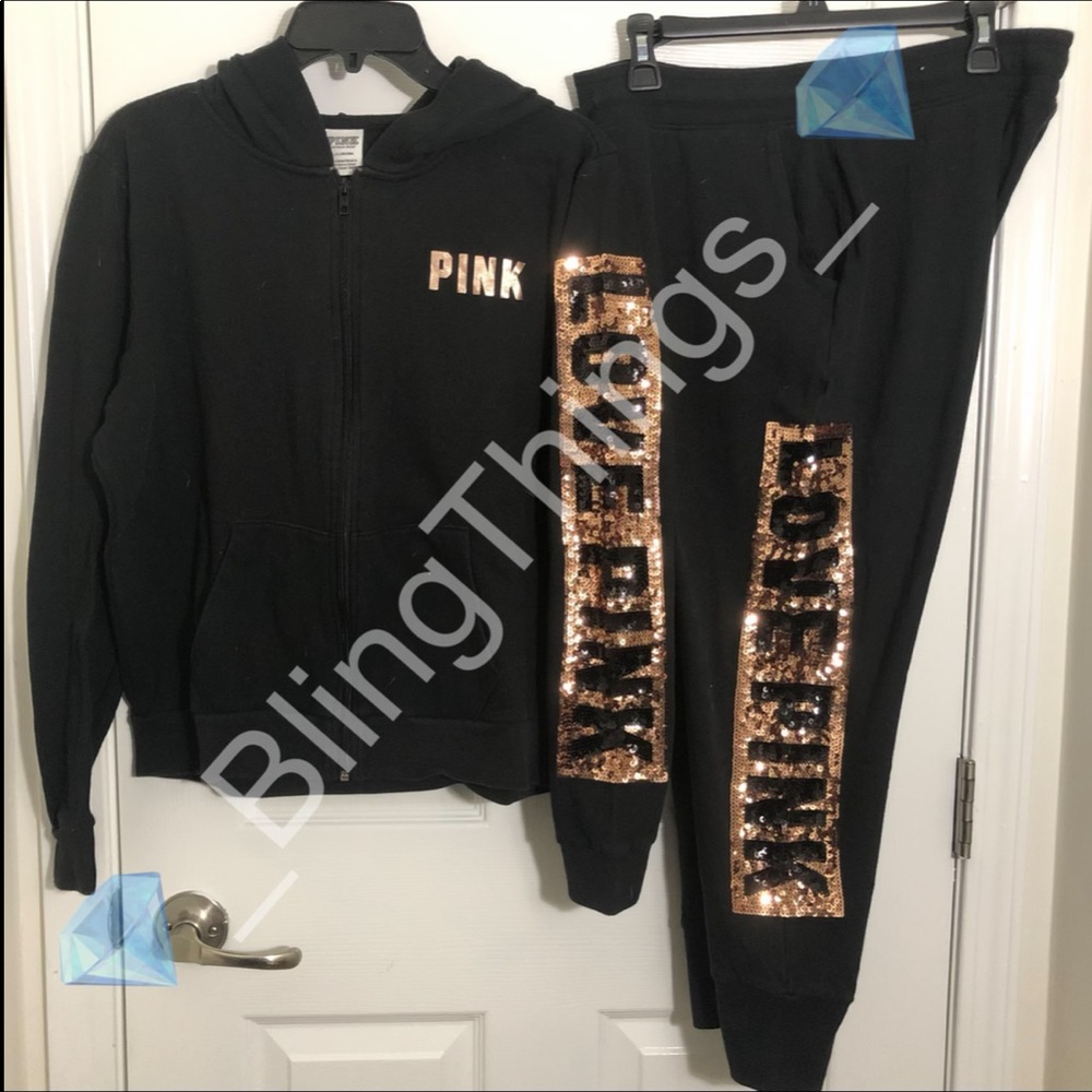 💎Rare VS PINK Rose Gold Bling Outfit💎
